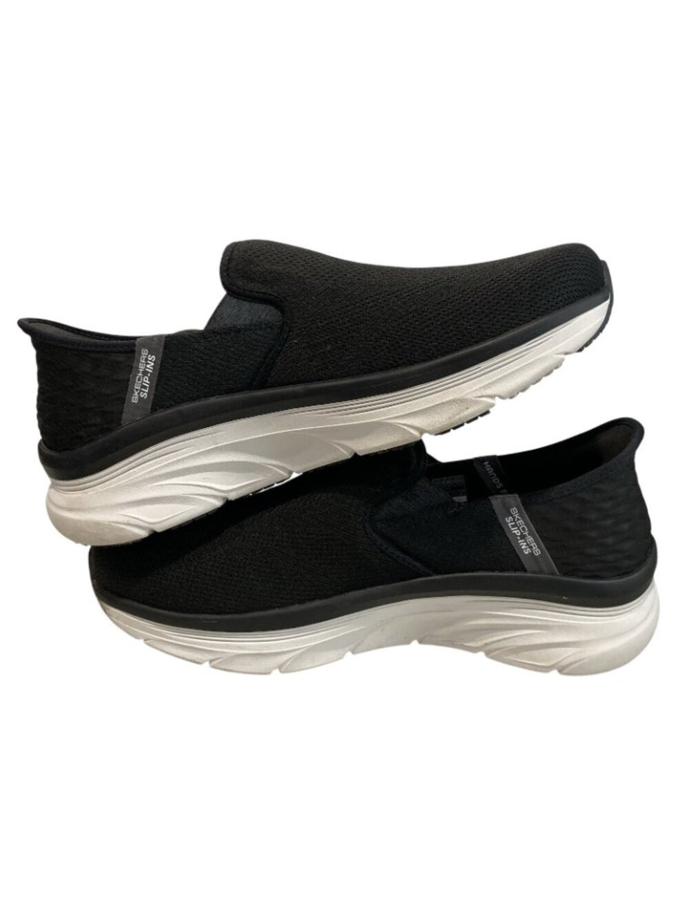 Skechers D Lux Walker Shoes size 11 4E Extra Wide Black Slip In Sneaker 232455WW - Picture 4 of 12